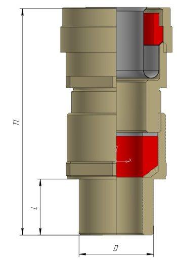 Кабельный ввод взрывозащищенный под металлорукав СВВКм
